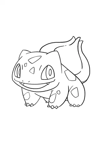 Pokémon Bulbasaur coloring page