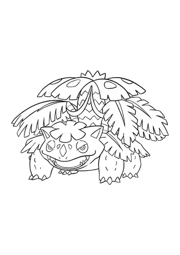 Pokémon Mega Venusaur coloring page