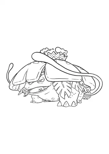 Pokémon Gigantamax Venusaur coloring page