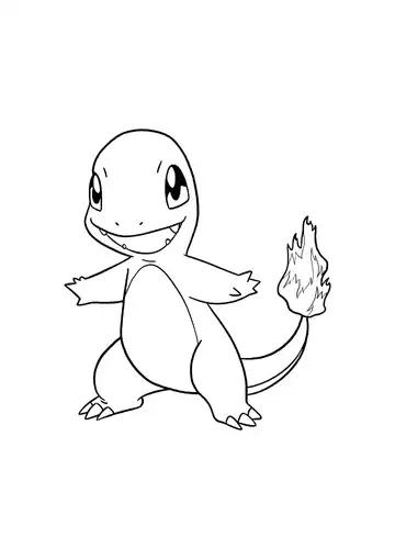 Pokémon Charmander coloring page