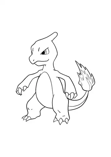 Pokémon Charmeleon coloring page