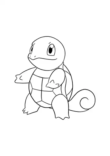 Pokémon Squirtle coloring page