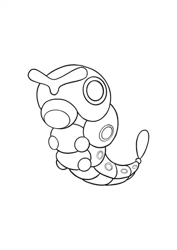 Pokémon Caterpie coloring page
