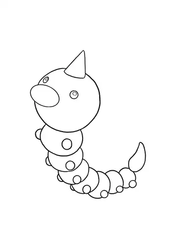 Pokémon Weedle coloring page