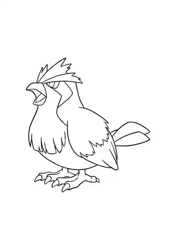 Pokémon Pidgey coloring page