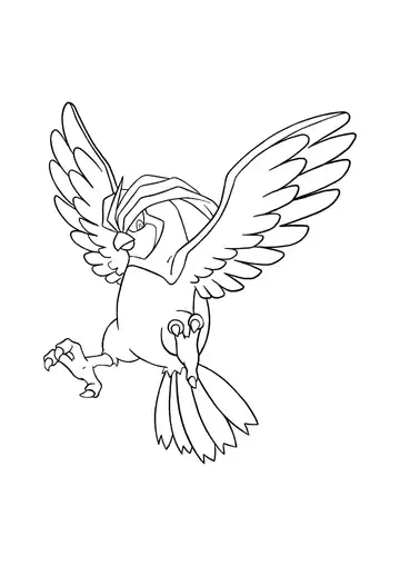 Pokémon Pidgeotto coloring page