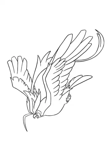 Pokémon Mega Pidgeot coloring page