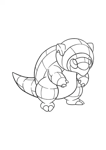 Pokémon Alolan Sandshrew coloring page
