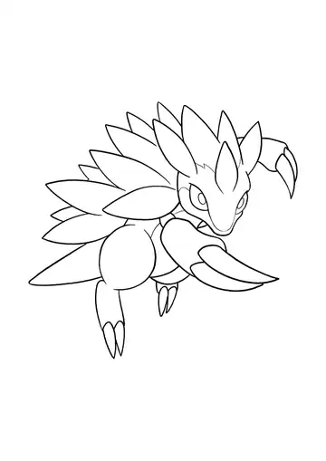 Pokémon Sandslash coloring page