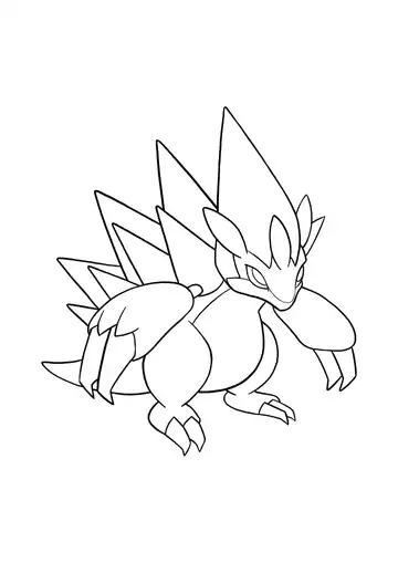 Pokémon Alolan Sandslash coloring page