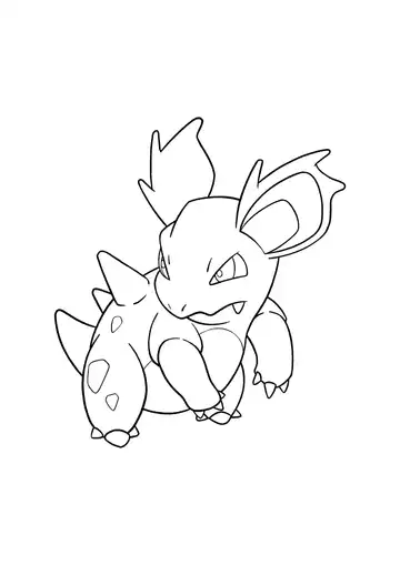 Pokémon Nidorina coloring page