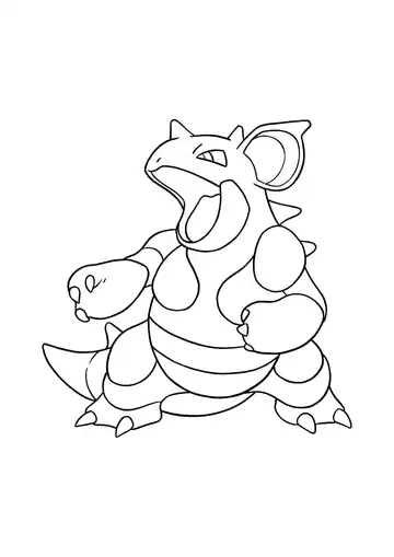 Pokémon Nidoqueen coloring page