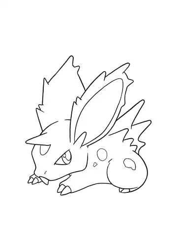 Pokémon Nidoran Male coloring page