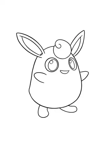 Pokémon Wigglytuff coloring page