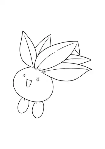 Pokémon Oddish coloring page