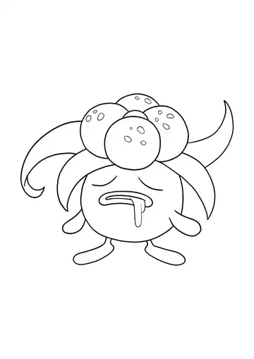 Pokémon Gloom coloring page