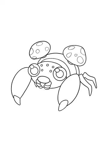 Pokémon Paras coloring page