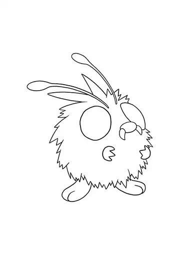 Pokémon Venonat coloring page