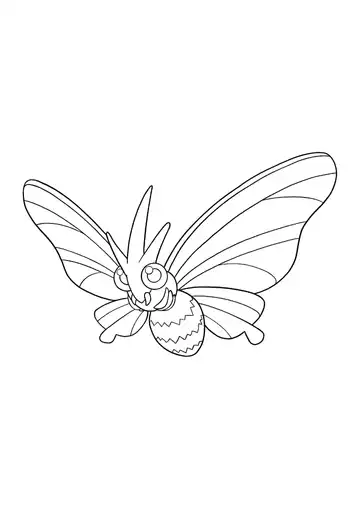 Pokémon Venomoth coloring page