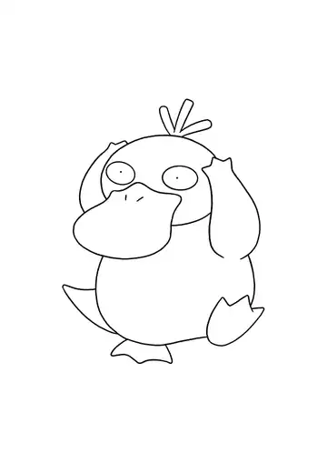 Pokémon Psyduck coloring page