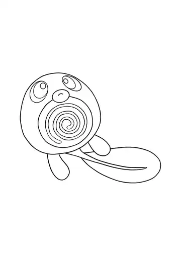 Pokémon Poliwag coloring page