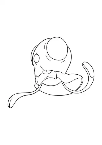 Pokémon Tentacool coloring page