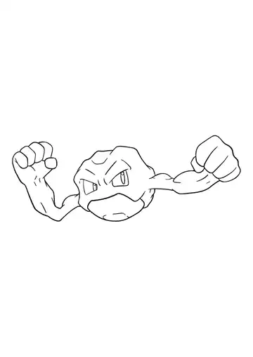 Pokémon Geodude coloring page
