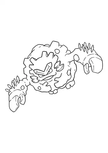 Pokémon Alolan Graveler coloring page