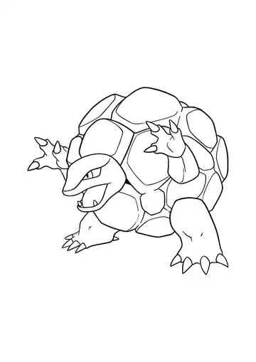 Pokémon Golem coloring page