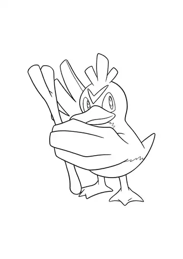 Pokémon Farfetch’d coloring page