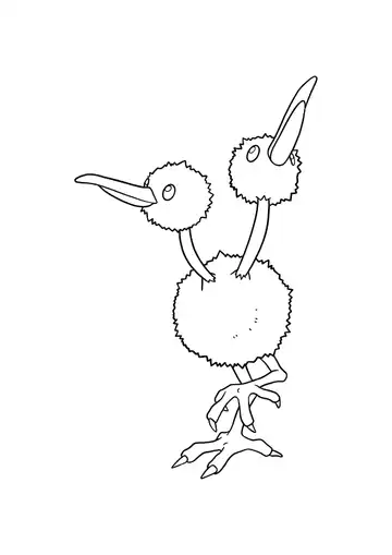 Pokémon Doduo coloring page