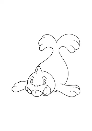 Pokémon Seel coloring page