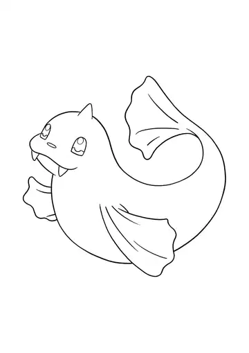 Pokémon Dewgong coloring page