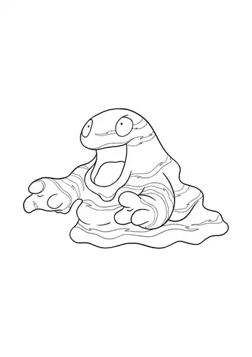 Pokémon Grimer coloring page