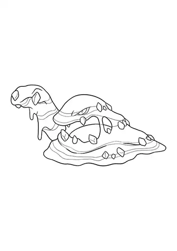 Pokémon Alolan Muk coloring page
