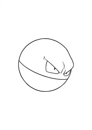 Pokémon Voltorb coloring page