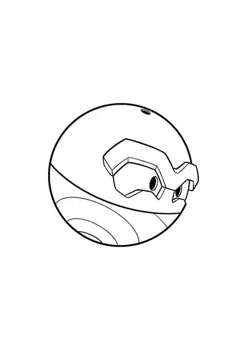 Pokémon Hisuian Voltorb coloring page