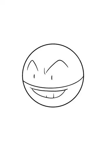Pokémon Electrode coloring page