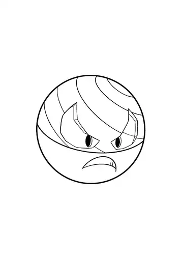 Pokémon Hisuian Electrode coloring page