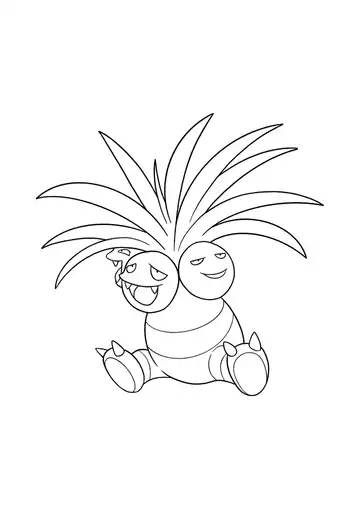 Pokémon Exeggutor coloring page