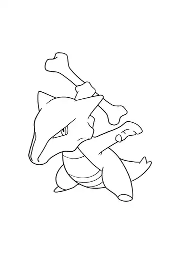 Pokémon Marowak coloring page