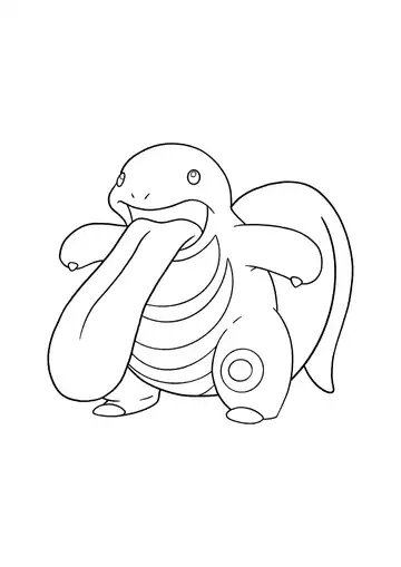 Pokémon Lickitung coloring page