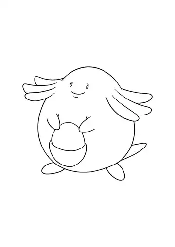 Pokémon Chansey coloring page