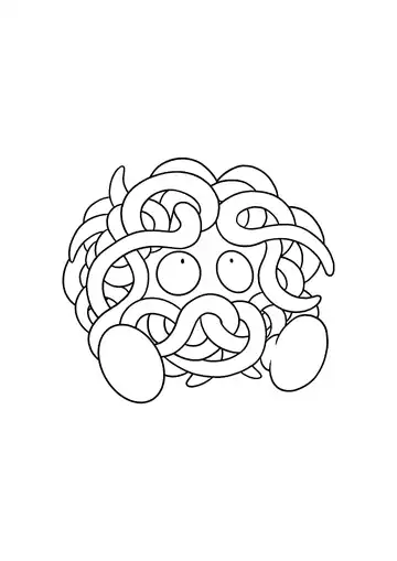 Pokémon Tangela coloring page