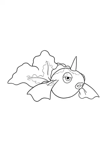 Pokémon Goldeen coloring page
