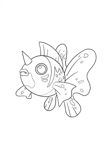 Pokémon Seaking coloring page