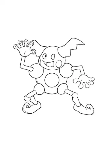 Pokémon Mr. Mime coloring page