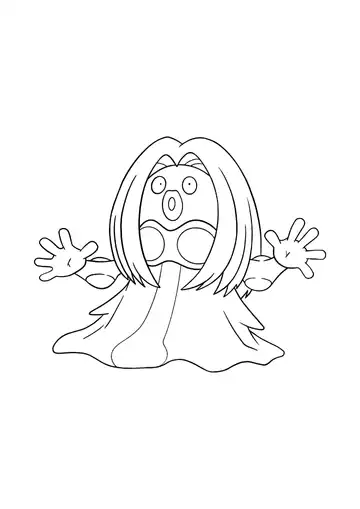 Pokémon Jynx coloring page