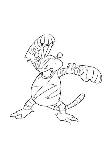 Pokémon Electabuzz coloring page