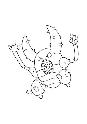 Pokémon Pinsir coloring page